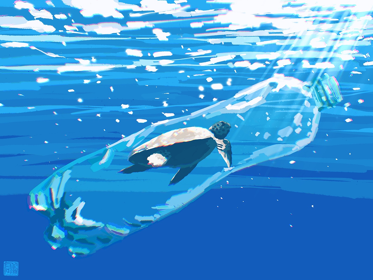 一只法国南岸的25岁年轻蠵龟开启体内的生物钟。它要一直向南游,跨越4000公里,穿过整个地中海海域,达到25年前它出生的希腊基帕里夏海滩产卵。在长达六个月的旅途中它克服了很多艰难险阻,终于到达了目的地。然而等待她的并不是她曾经熟悉的沙滩,取而代之的是人类的度假村。满月之夜刚出生的海龟宝宝由于光污染无法识别方向,并不能游向大海。她目睹了误食太多塑料垃圾而死去的同类。