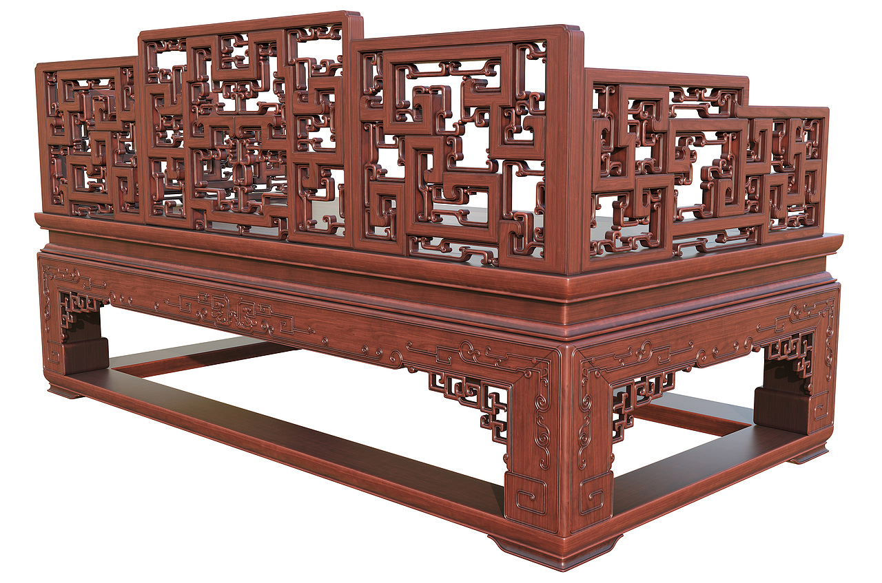 №349中式沙发建模渲染教程（图ZMzQxNDE0MTY4） - 生活用品 - 站酷设计师古色谷香原创素材 - 站酷ZCOOL