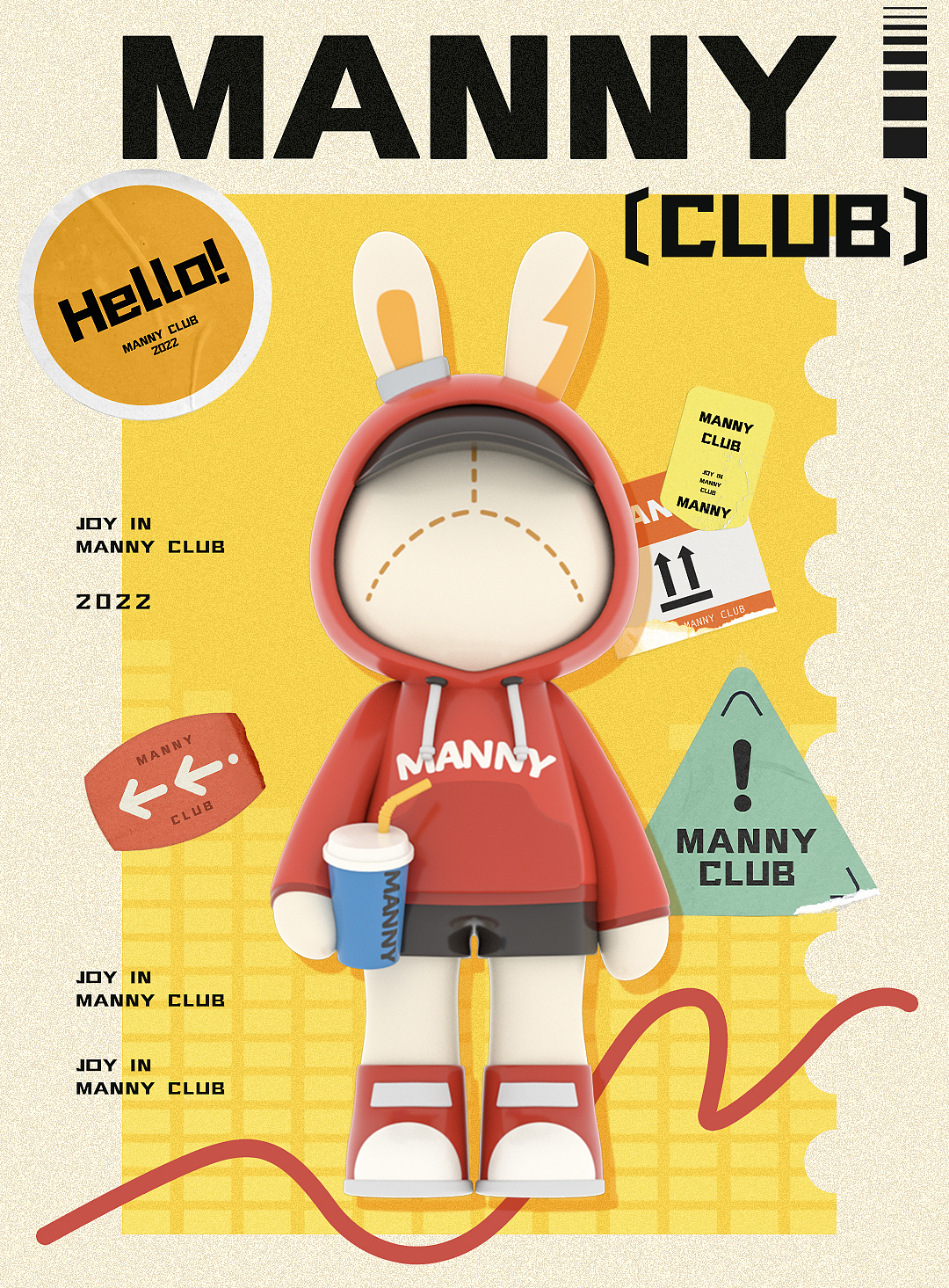 Manny Club ｜欢迎来到Manny的玩趣派对 - IP设计（图ZMzAzMDcyOTQ0） - IP形象 - 站酷设计师敢小姐原创素材 - 站酷ZCOOL