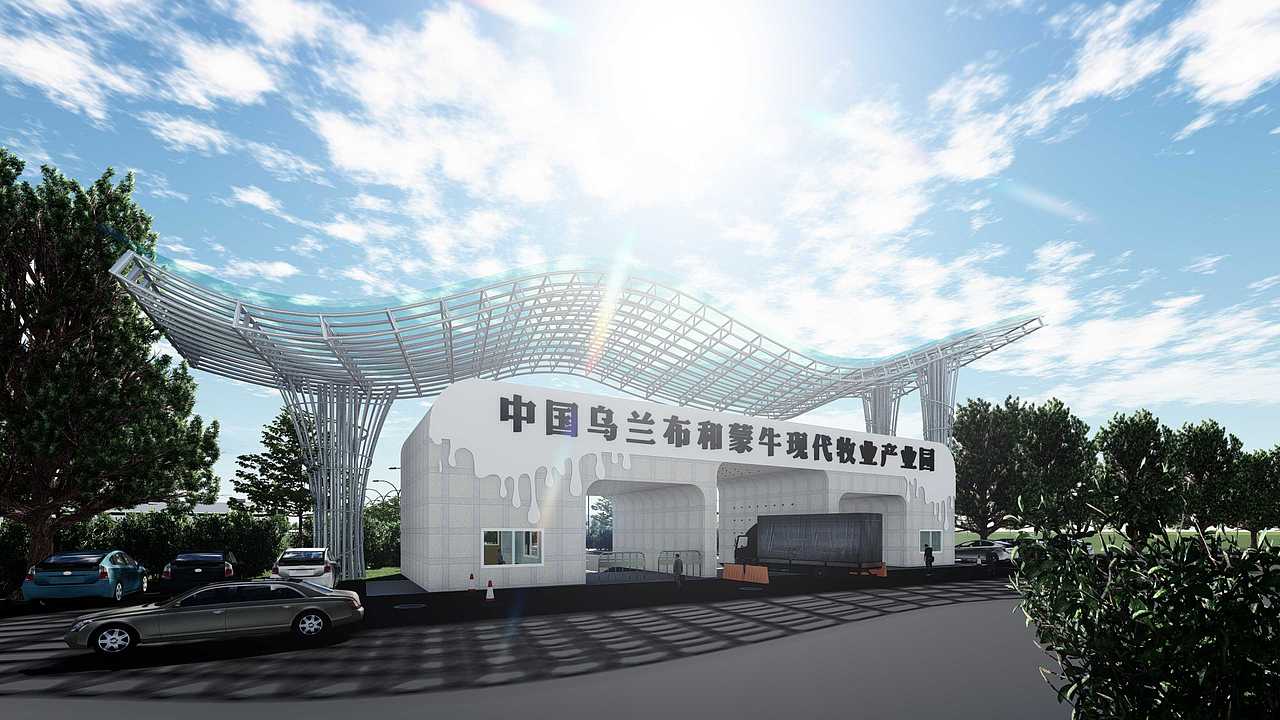 景观大门 门头设计（图ZMzI1ODUwNTYw） - 建筑/空间 - 站酷设计师Z04019141原创素材 - 站酷ZCOOL