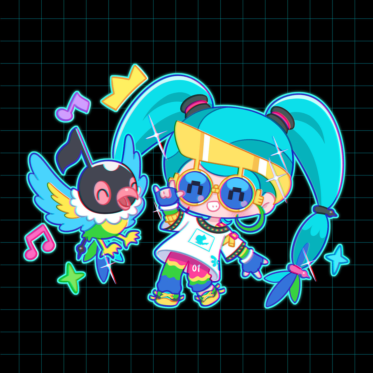 宝可梦 x 初音未来 联动同人