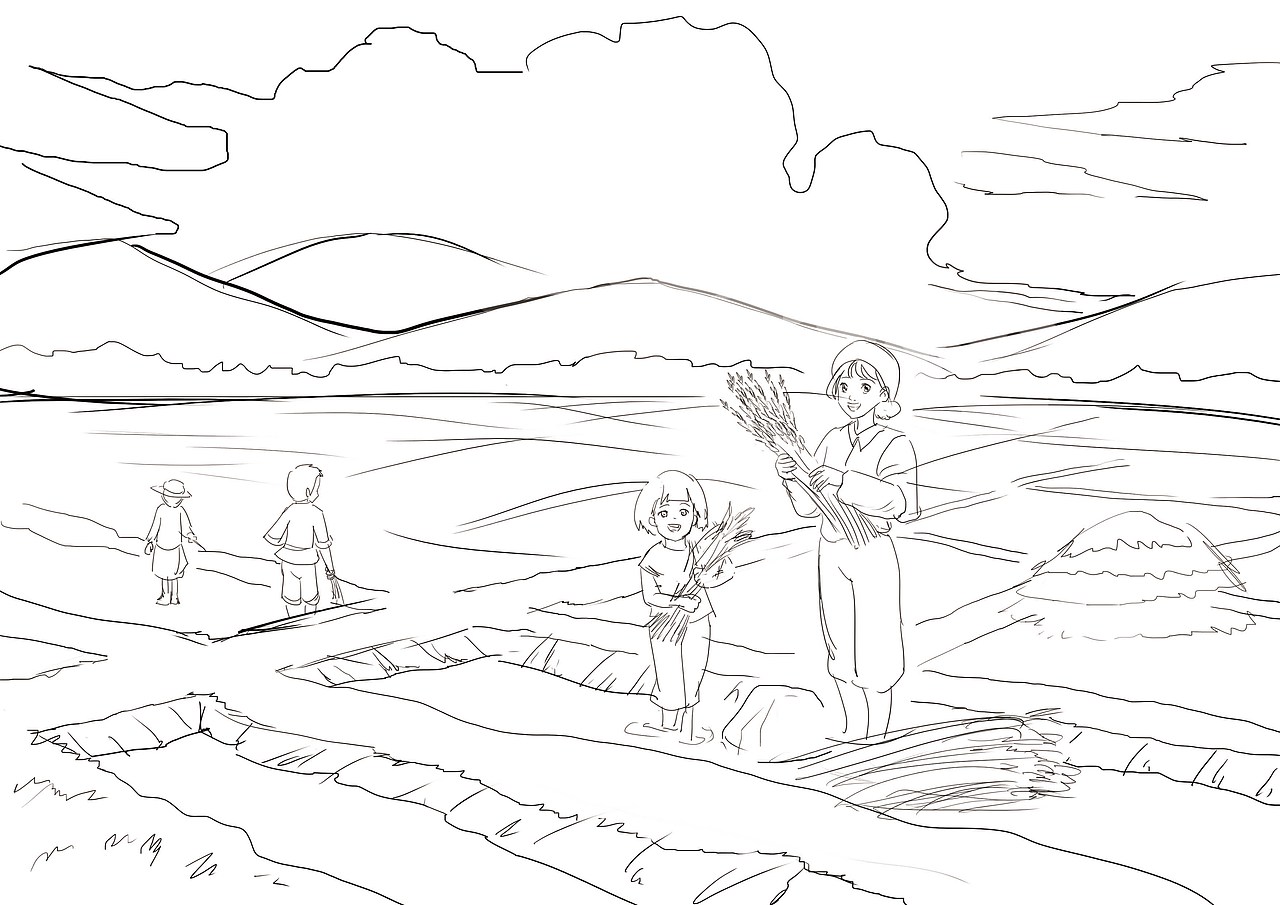 丰收时节（图ZMzUxODM2NTY4） - 商业插画 - 站酷设计师白魂小白_Spirit原创素材 - 站酷ZCOOL