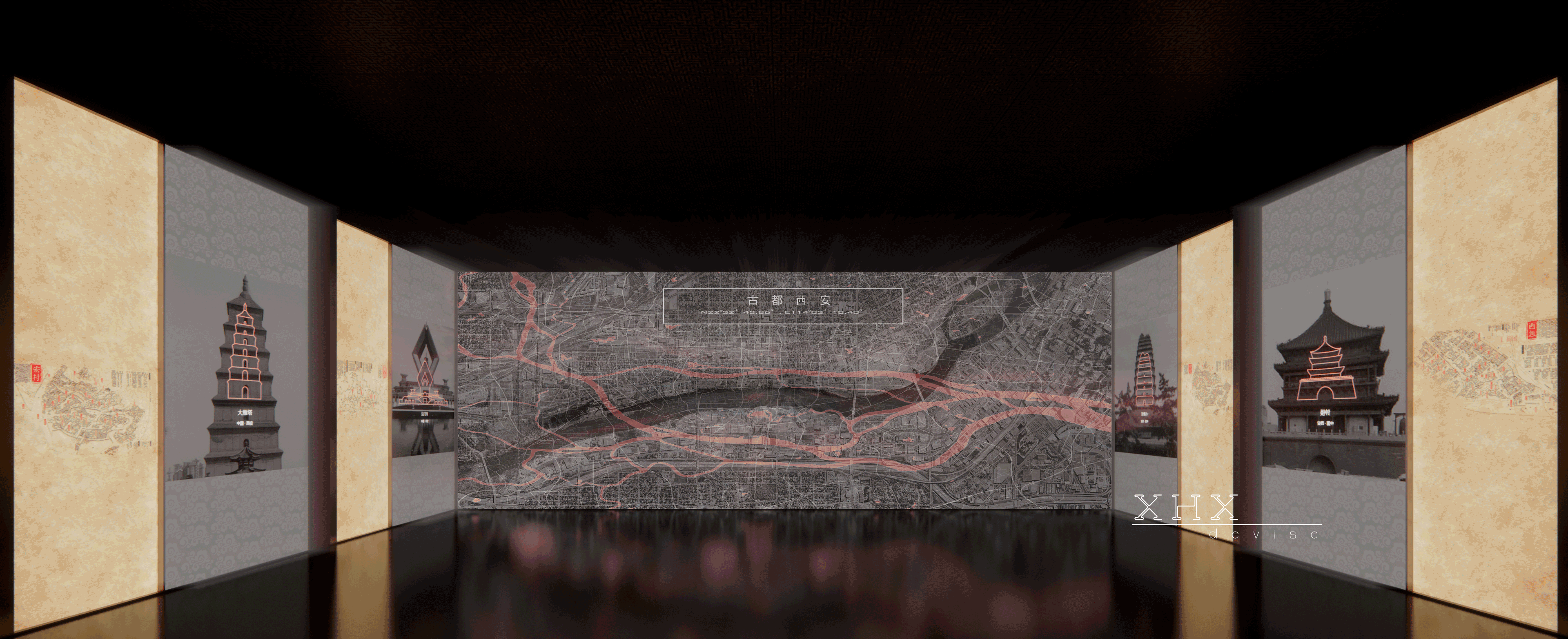 毕设作品:《古都木语》西安古建筑博物馆展示设计