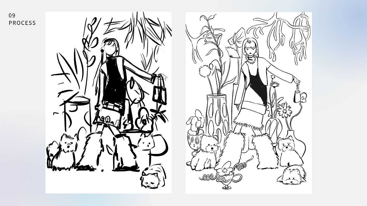 小狗系列插画（图ZMzE3MjU5NzMy） - 创作习作 - 站酷设计师李坨坨_ATUO原创素材 - 站酷ZCOOL