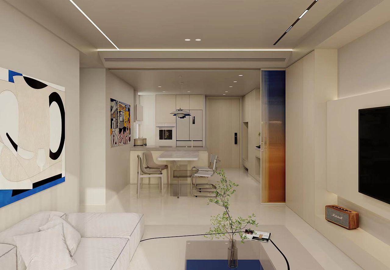 现代极简|奶油|克莱因蓝|重奢|法式奶油|侘寂（图ZMzE5MjA4NDcy） - 建筑/空间 - 站酷设计师一心只为做图人原创素材 - 站酷ZCOOL