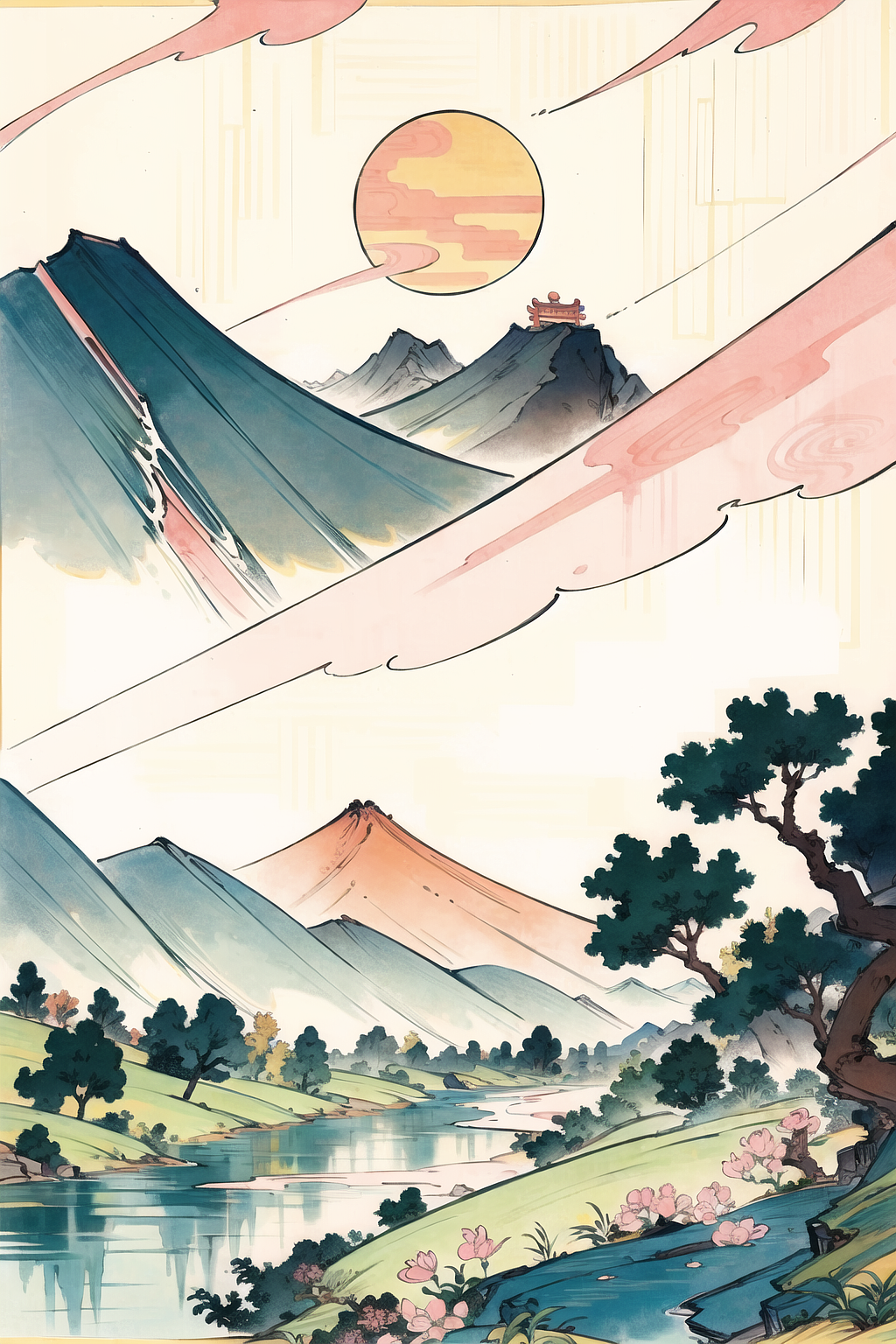 山水（图ZMzU2Nzc2MTg0） - 创作习作 - 站酷设计师安bold原创素材 - 站酷ZCOOL