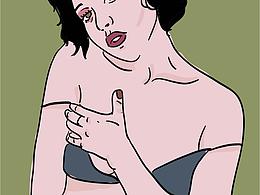 简单的插画头像