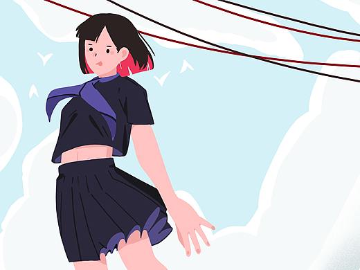 少女（個(gè)人主頁-ZNDM3MjMyMzI=） - 商業(yè)插畫 - 站酷設(shè)計(jì)師一武一十原創(chuàng)素材 - 站酷ZCOOL