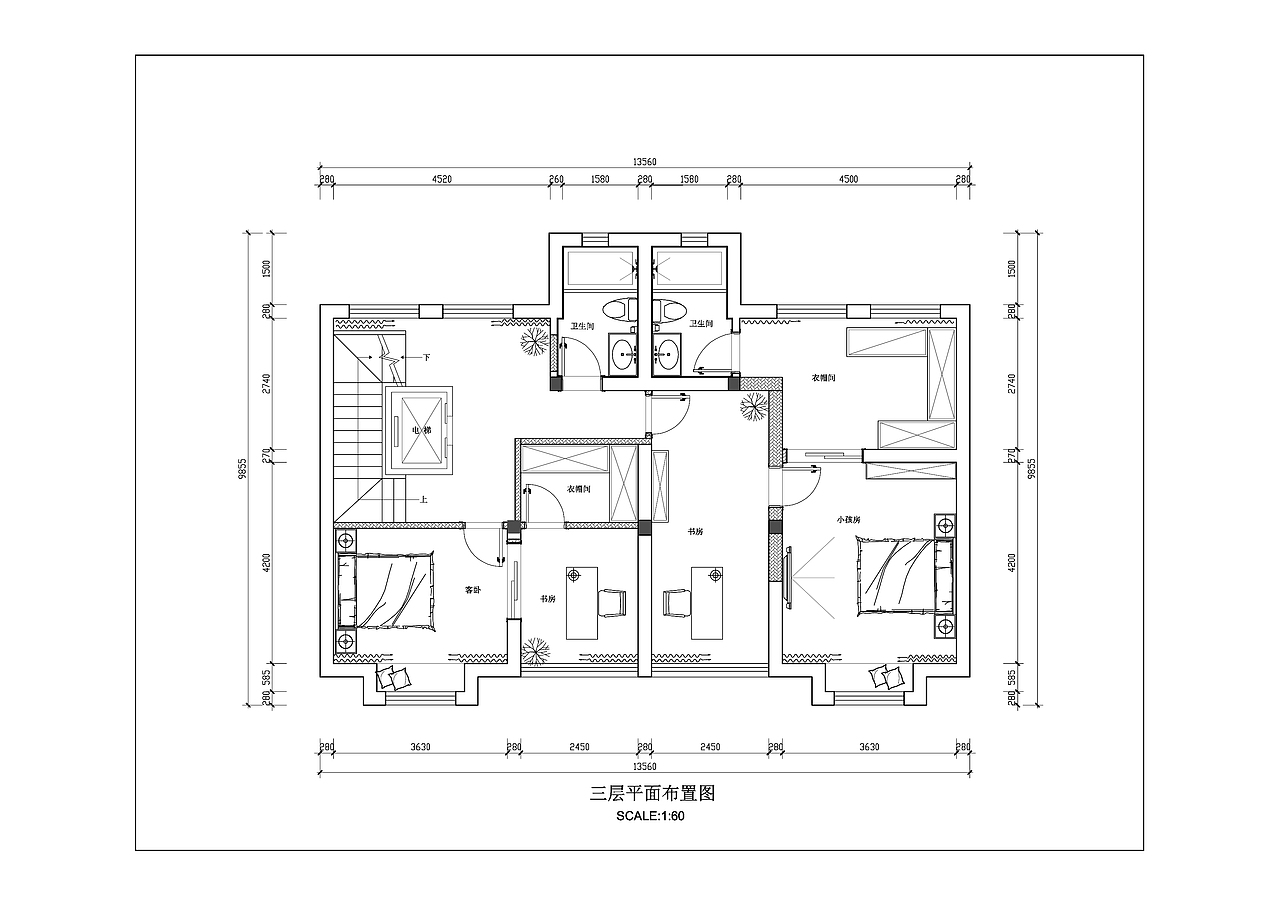 新中式别墅施工图