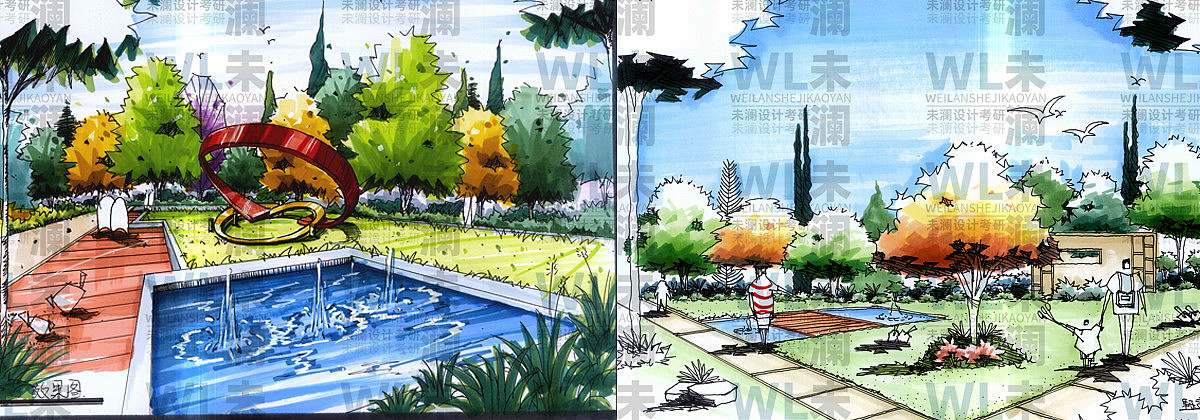 环艺景观|手绘|快题作品