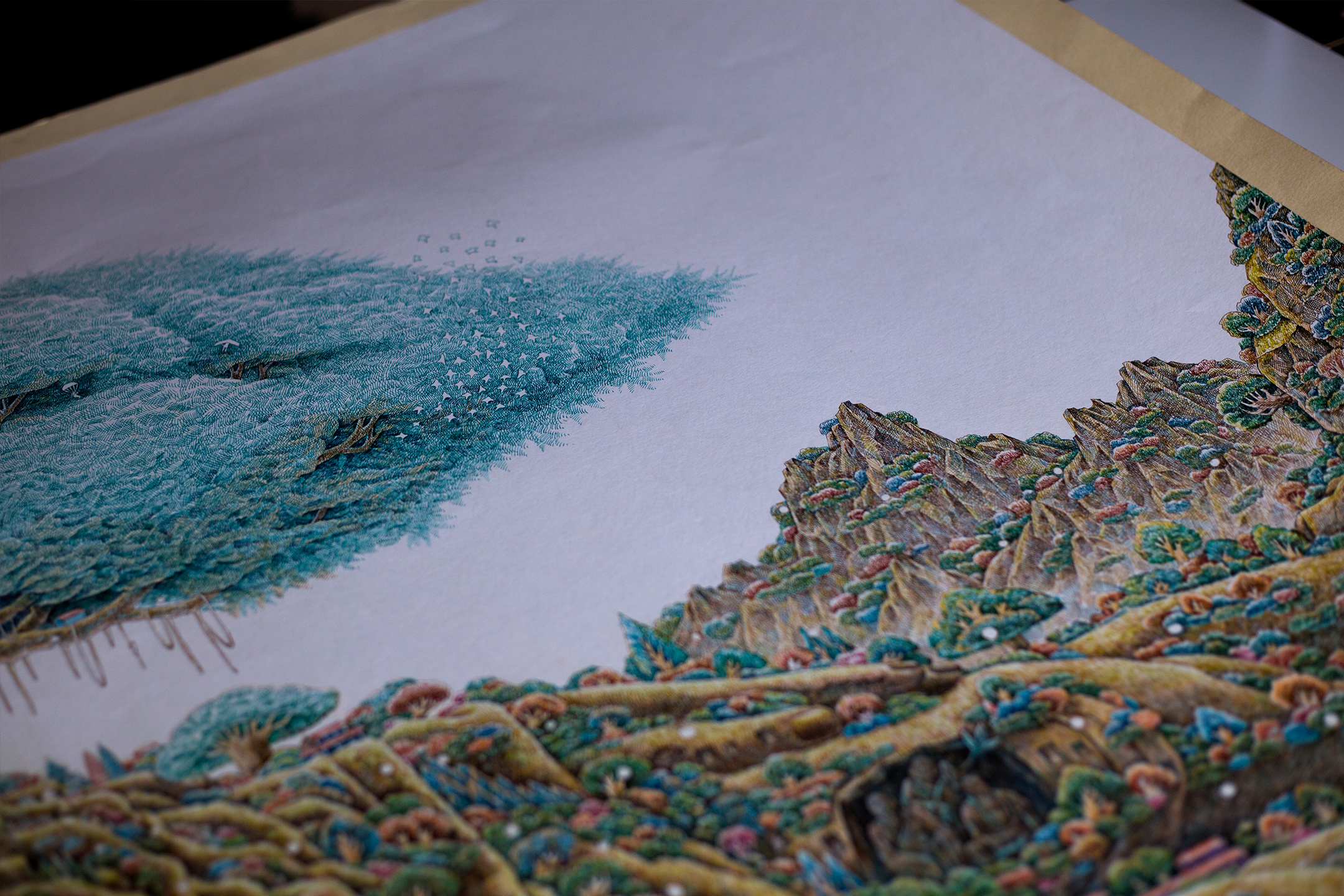 菩提树二|纯艺术|绘画|舒展_原创作品-站酷(zcool)