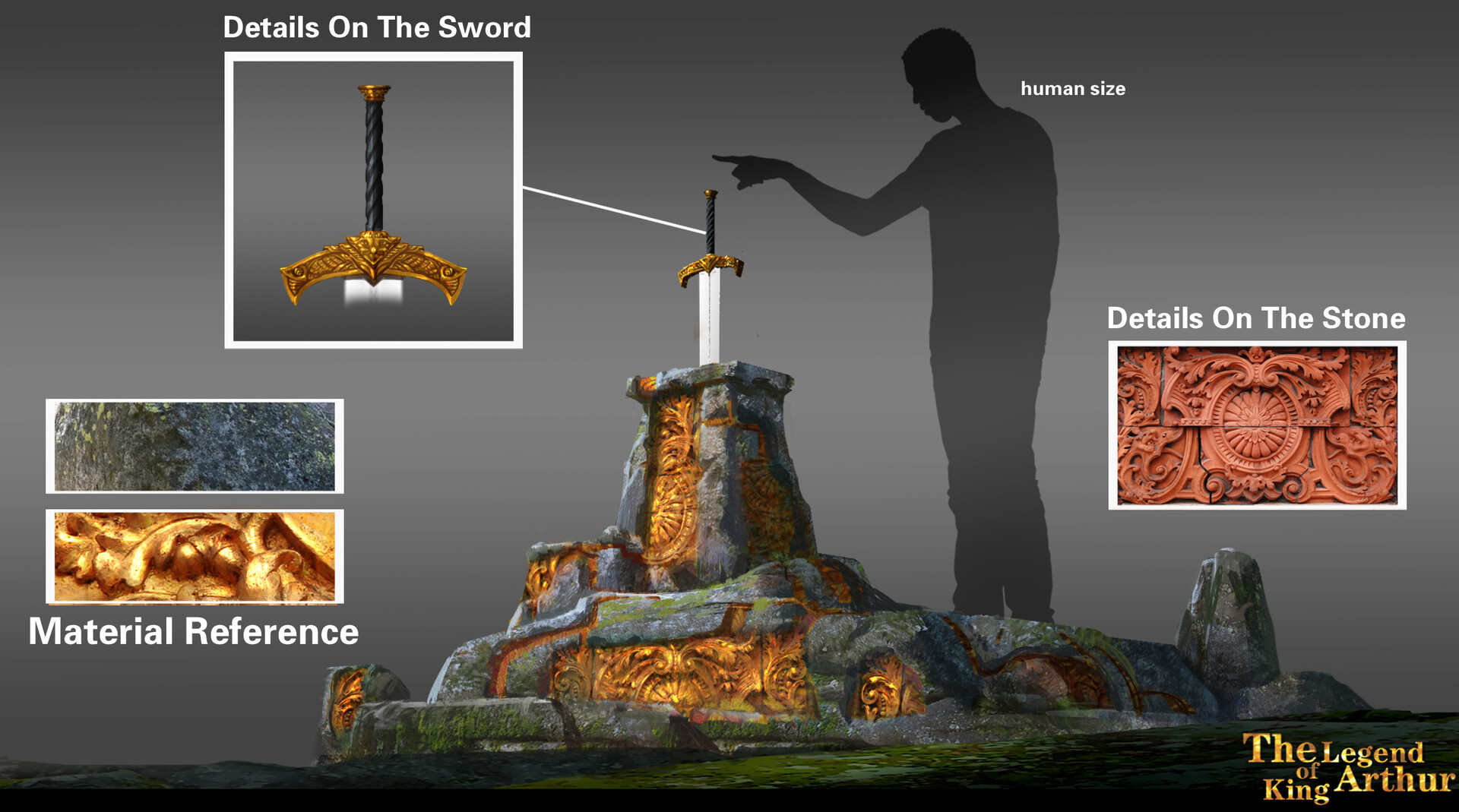 亚瑟王传奇_石中剑|插画|游戏原画|brucewang王升平 - 原创作品