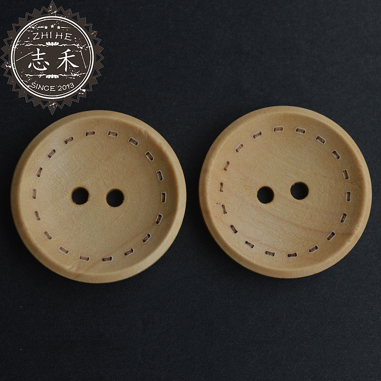 志禾 两眼碗形虚线时尚复古装饰木质纽扣 衬衫木头纽扣（图ZMTE4Mjc3Nzc2） - 其他服装 - 站酷设计师我是清风原创素材 - 站酷ZCOOL