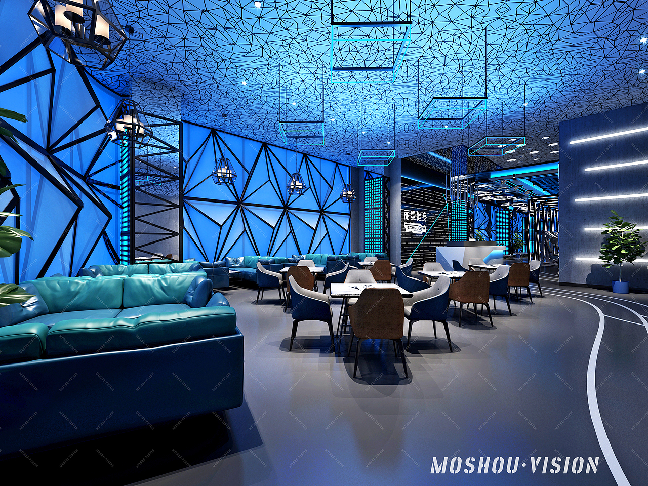 丽景健身会所4F