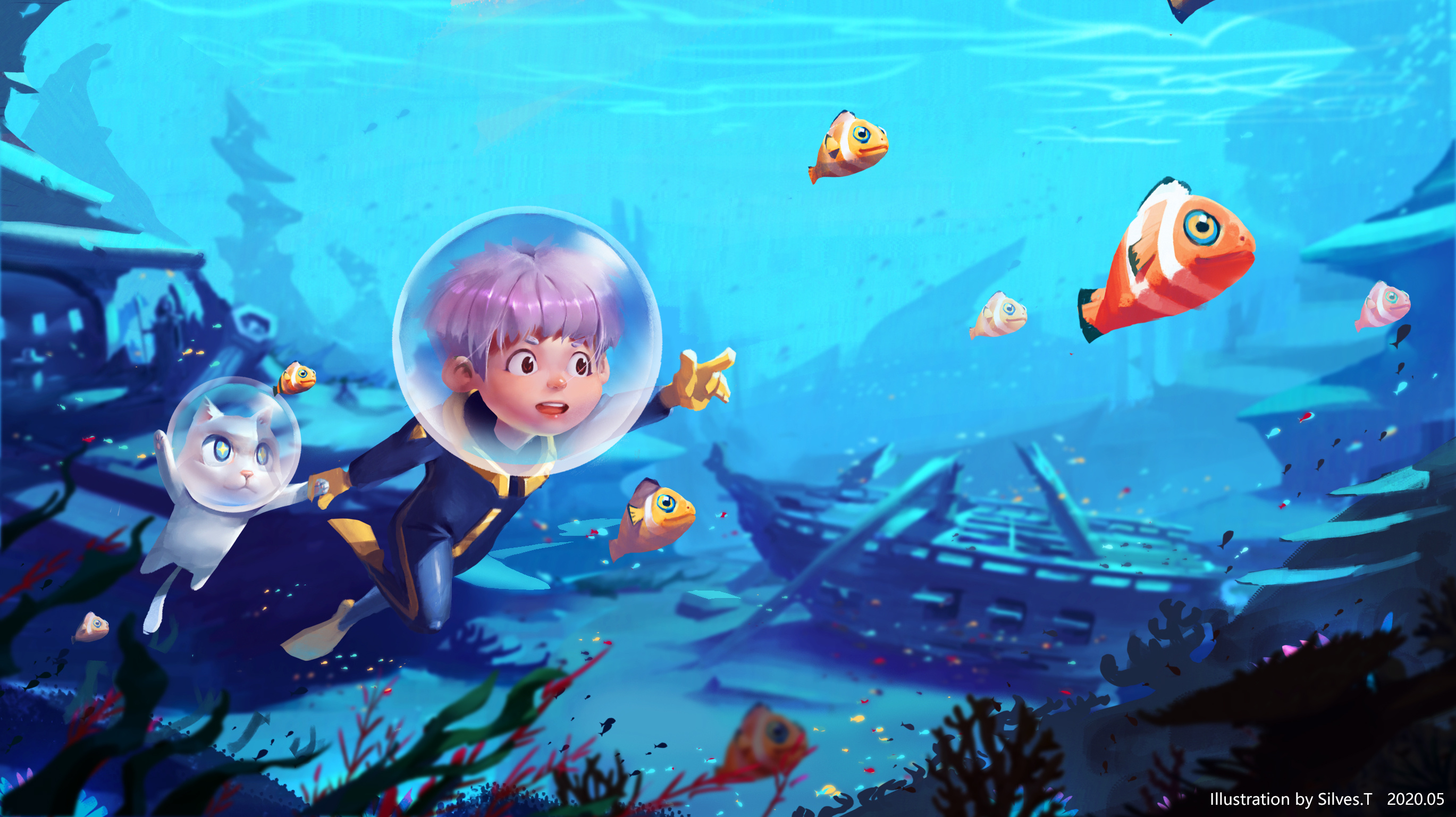 水下世界|插画|儿童插画|silvestang - 原创作品 - 站酷 (zcool)