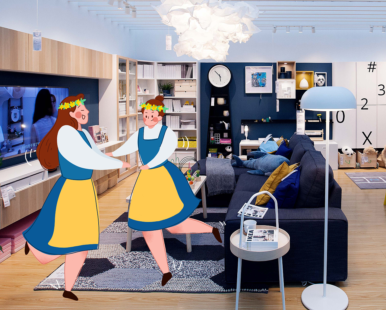 宜家仲夏节&小胖妞|插画|商业插画|饿晕的小女警 - 原创作品 - 站酷 (