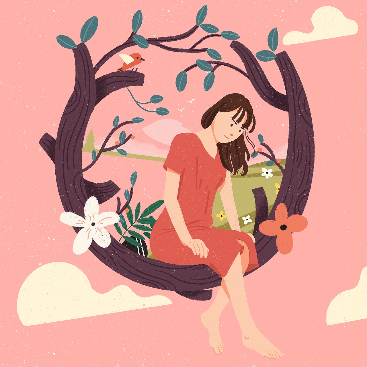 可爱的朋友是一直都会陪伴着左右的