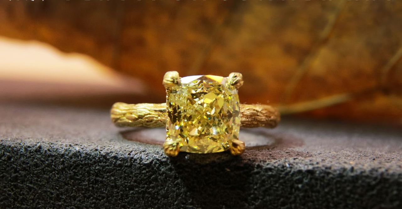 2克拉黄钻戒指79|其他|其他|月儿湾珠宝设计师 - 原创作品 - 站酷