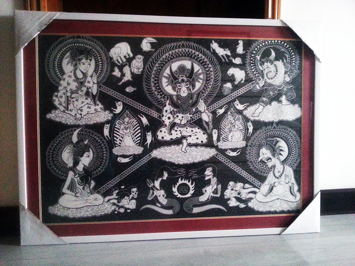 2开大画《善恶美丑》（图ZMTk3MzIxMjA=） - 新锐潮流插画 - 站酷设计师墩小贤原创素材 - 站酷ZCOOL