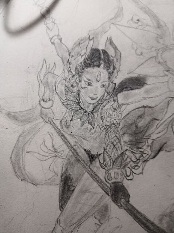 【临摹】哪吒三公主