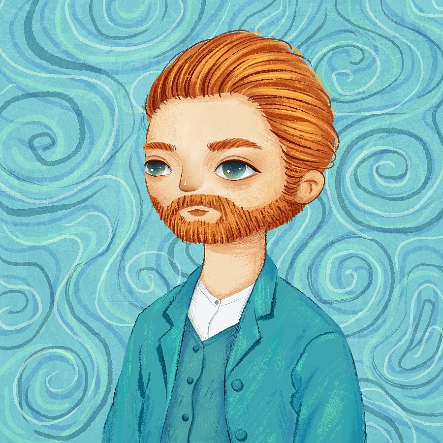 《梵高自画像》