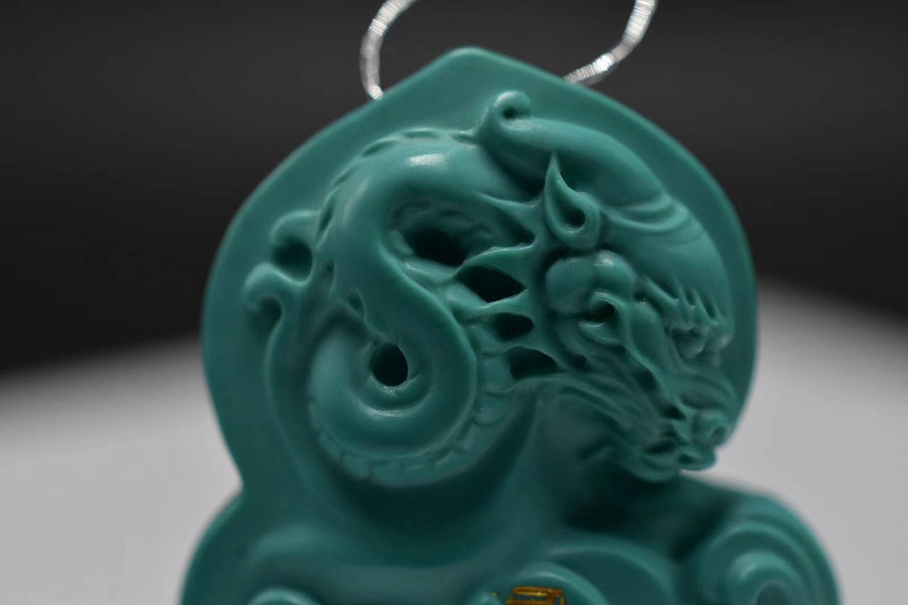 松石御龙观音雕件 高瓷（图ZMTA5MDY1NTQw） - 首饰设计 - 站酷设计师核雕工作室原创素材 - 站酷ZCOOL