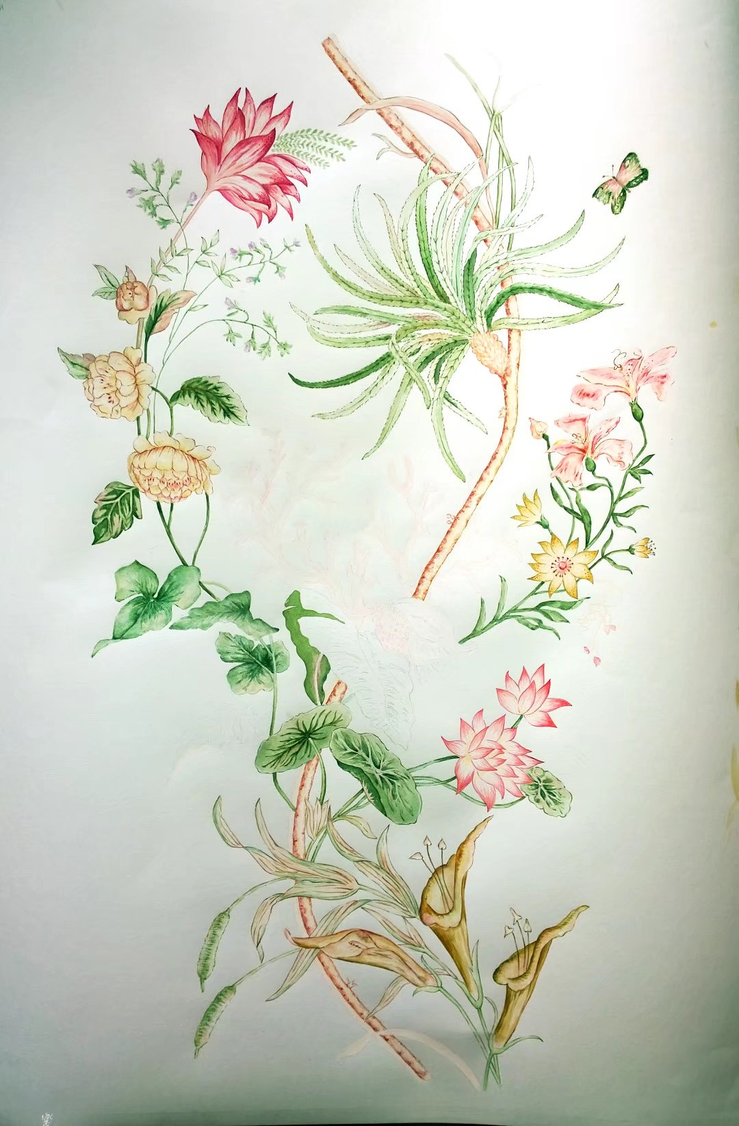 青花瓷背景素材花型图案-POP花型网