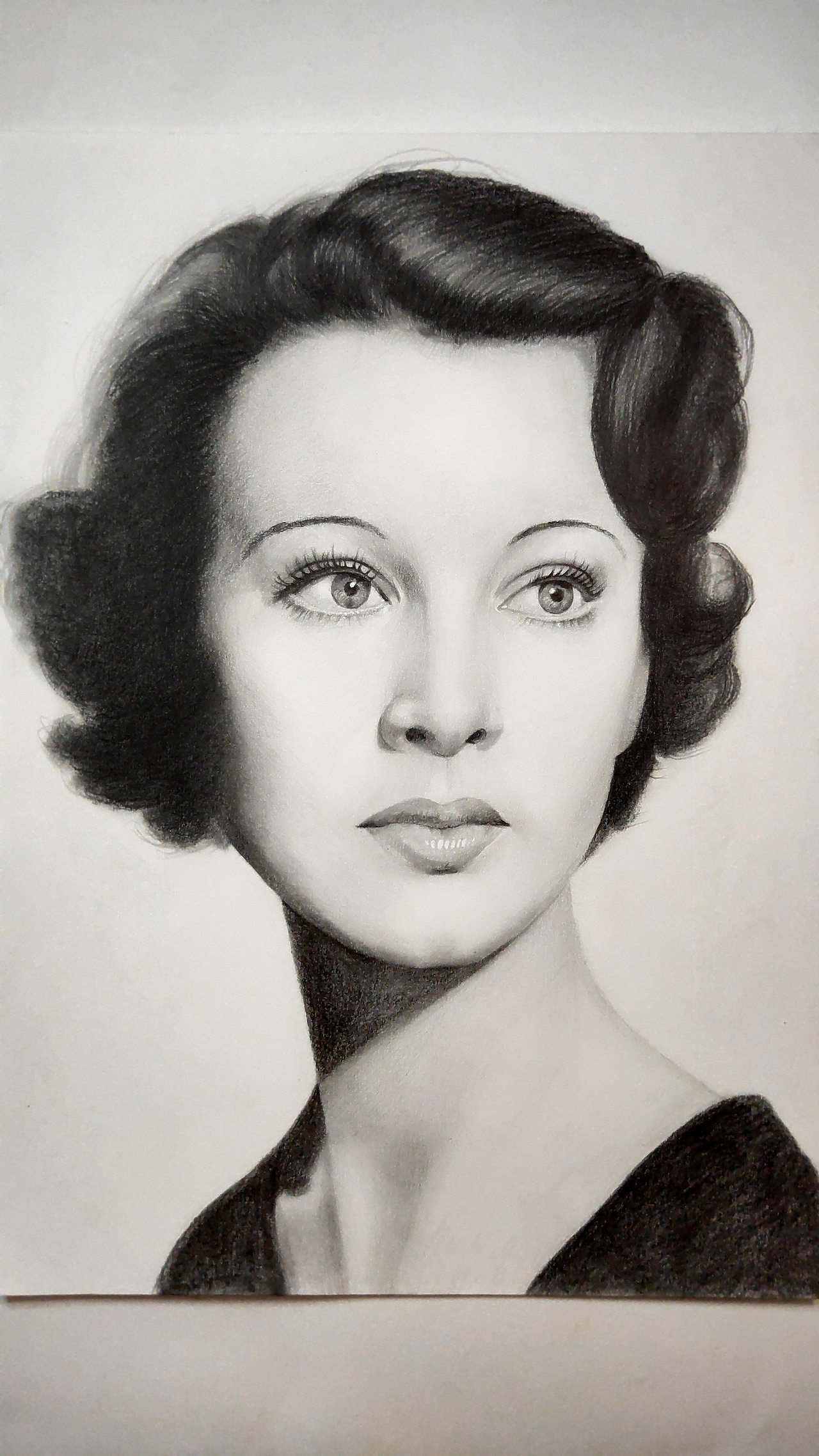 铅笔手绘费雯丽