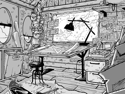 工作室一角（個(gè)人主頁-ZNTczODU2OTY=） - 創(chuàng)作習(xí)作 - 站酷設(shè)計(jì)師姜?jiǎng)P拉原創(chuàng)素材 - 站酷ZCOOL