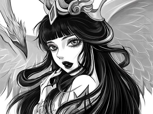 #插画#二次元 伪厚涂