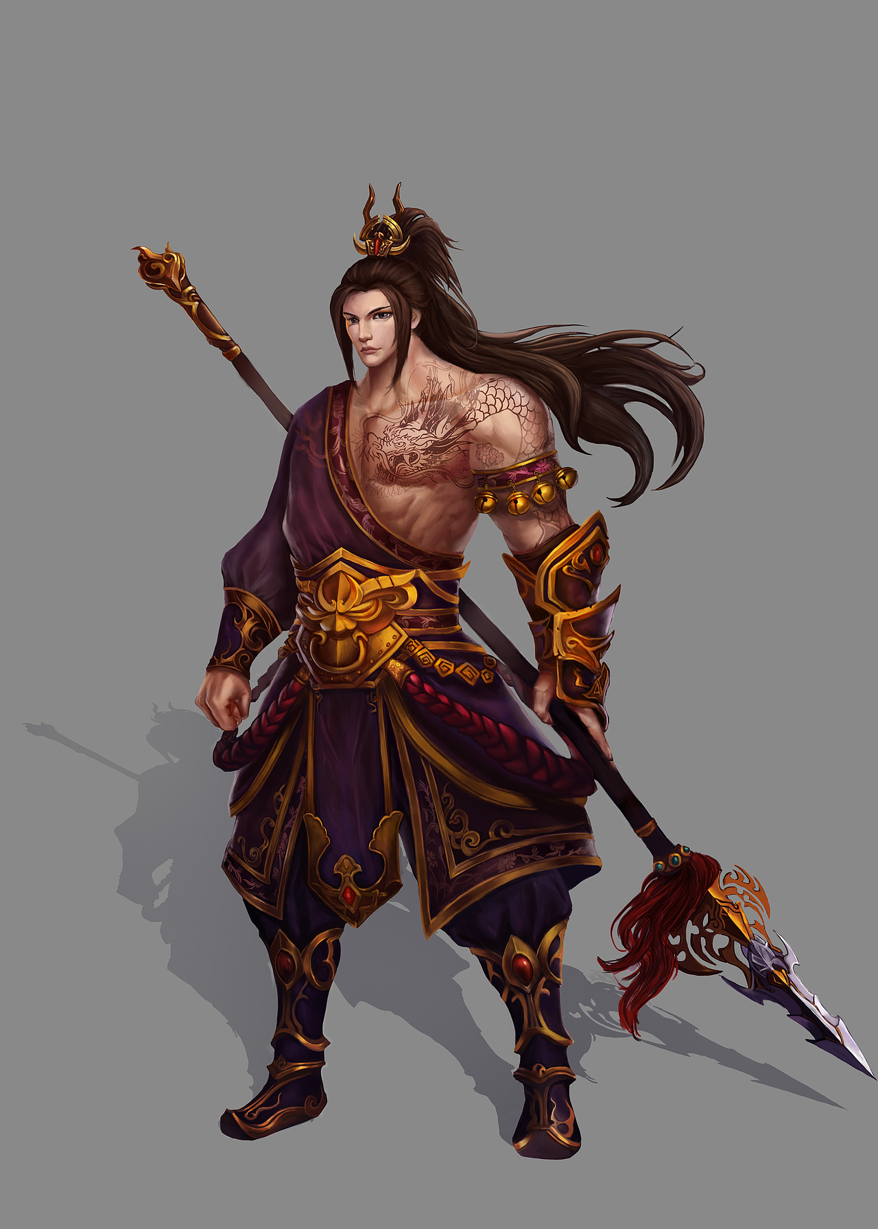 甘宁|插画|游戏原画|锡斗_原创作品-站酷zcool