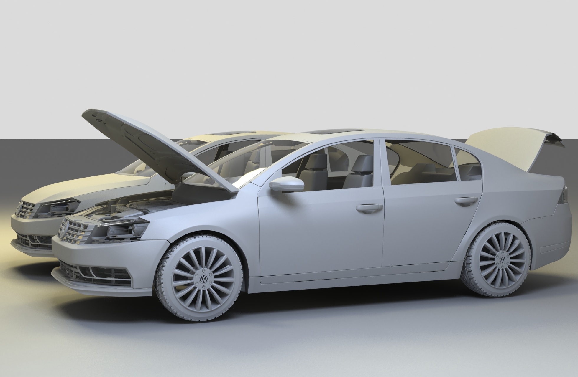 3d max汽车建模练习之大众迈腾