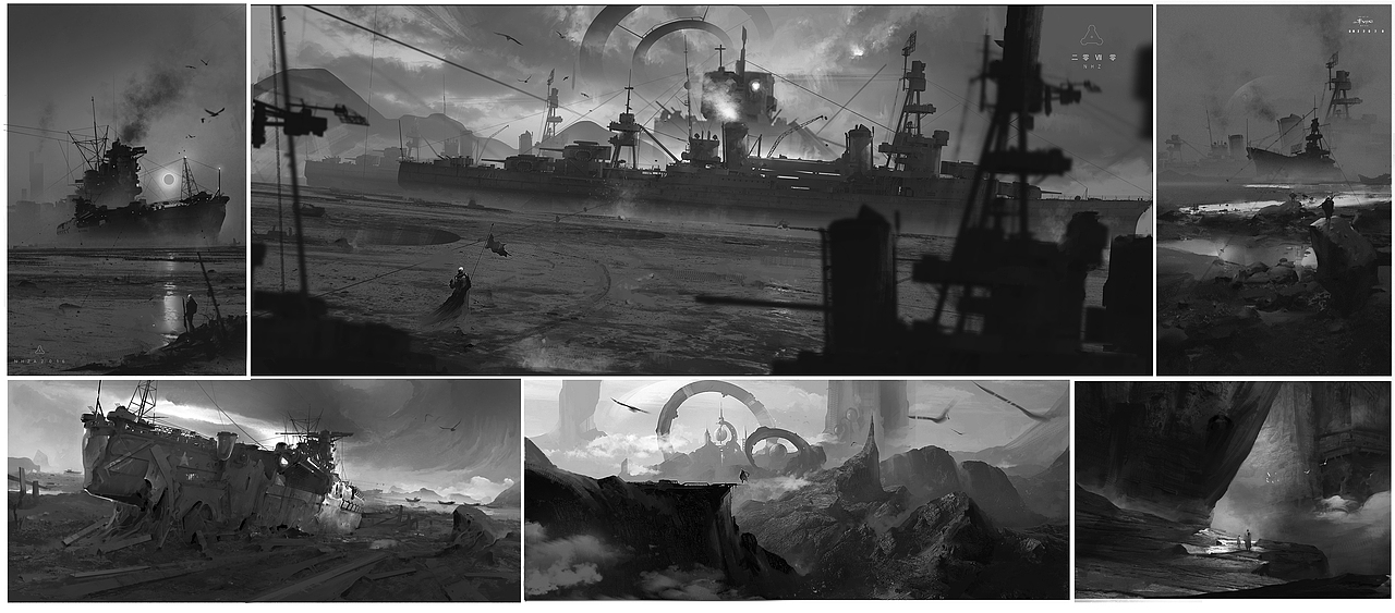 场景概念图（图ZNTc0ODUwMDA=） - 概念设定 - 站酷设计师手指断了a原创素材 - 站酷ZCOOL