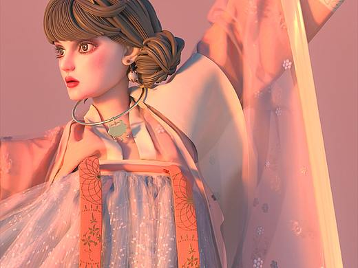 IP角色服装设计 | 3D国风汉服小姐姐