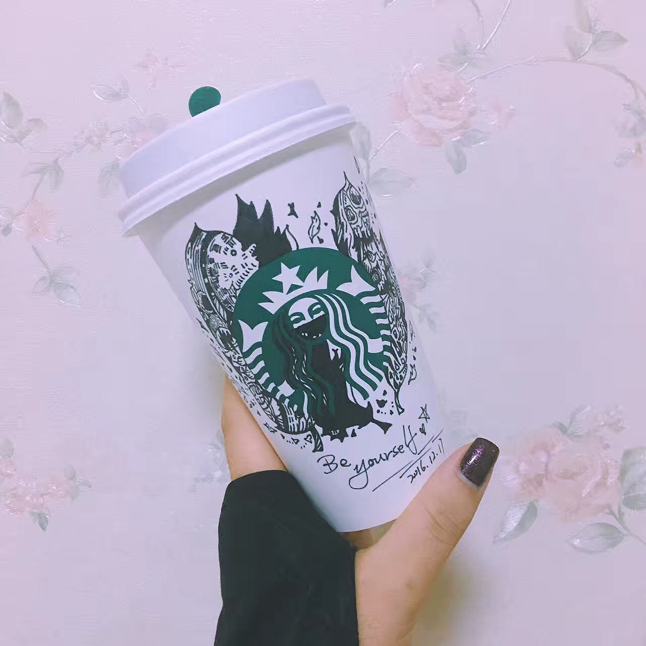 《 手绘*星巴克*杯子》