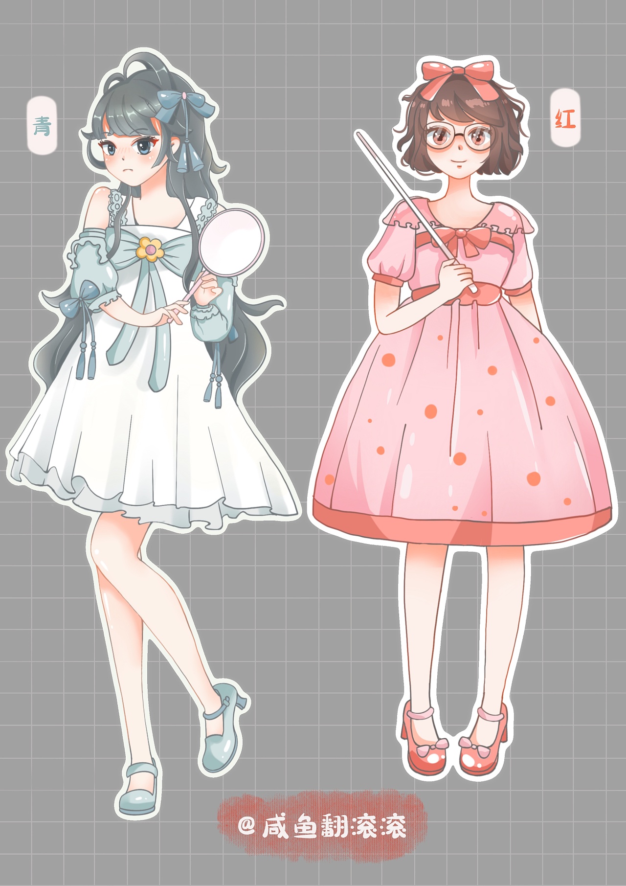 二次元少女贴纸