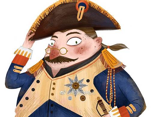 儿插角色人物设计-拿破仑（个人主页-ZMzAxNDI0ODQ=） - 儿童插画 - 站酷设计师吃掉月野兔原创素材 - 站酷ZCOOL