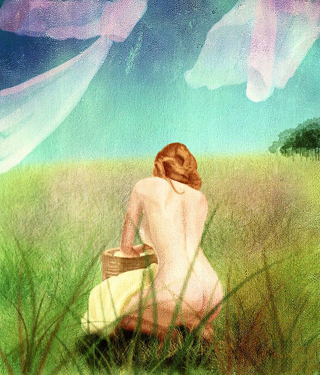 看到一张照片很好看就画下来了