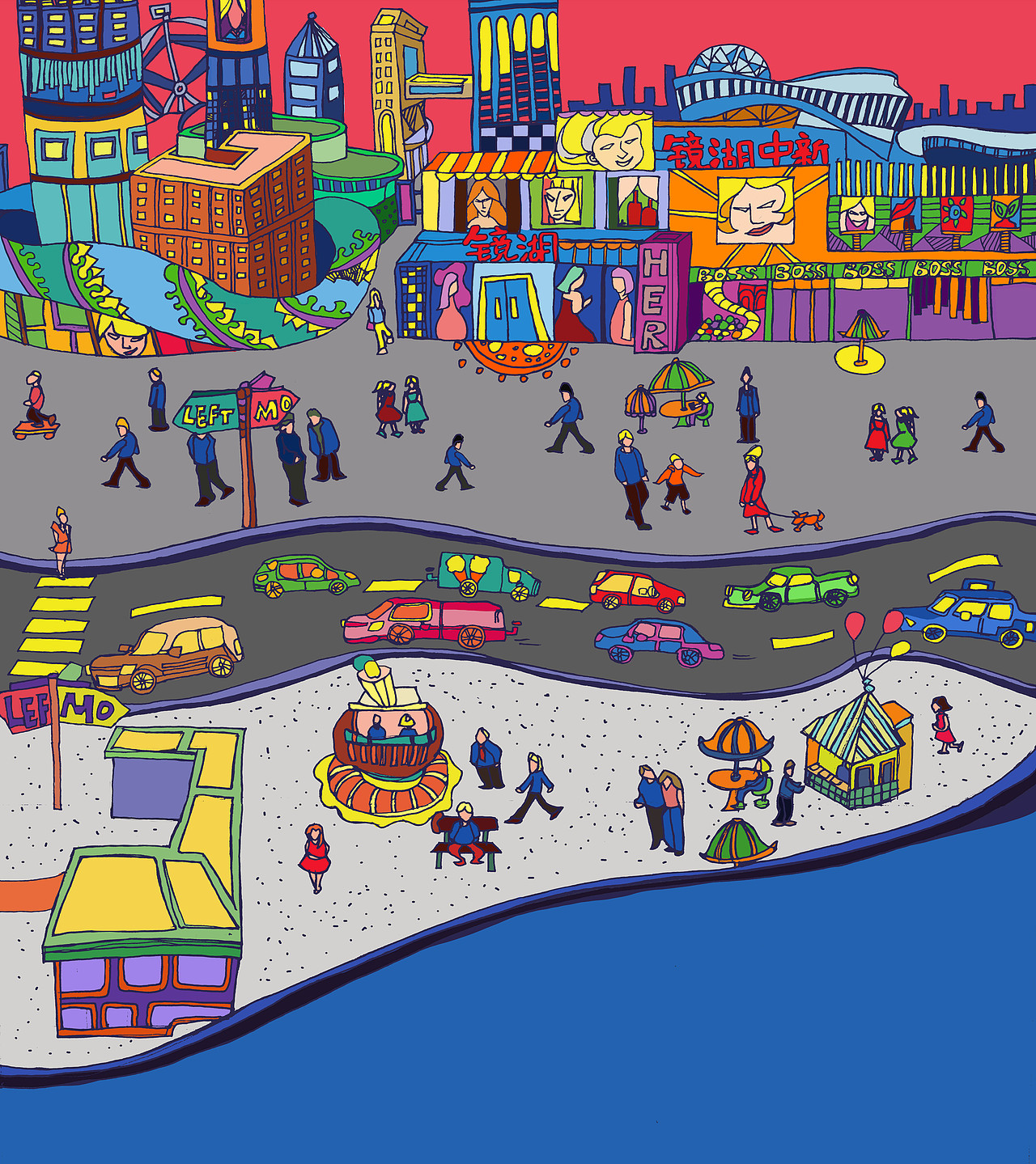 CHENXI DESIGN WORKS SHOW 镜湖中新（图ZMTUyODM3MDg4） - 商业插画 - 站酷设计师滚烫番茄原创素材 - 站酷ZCOOL