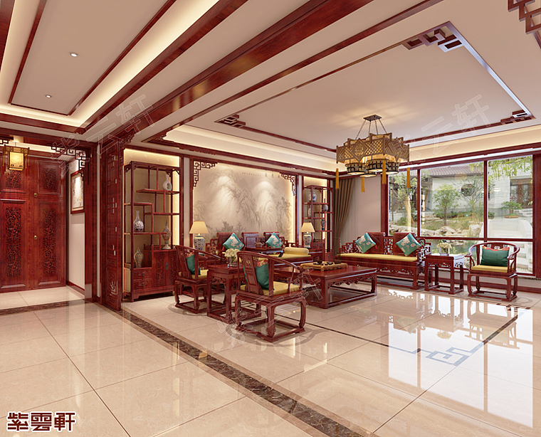 别墅客厅中式装修