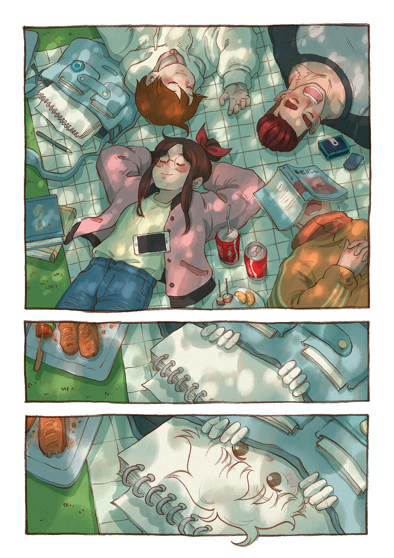 【向往镇】-野餐～（图ZMTQwNzg4MTMy） - 短篇/格漫 - 站酷设计师东隆咚原创素材 - 站酷ZCOOL