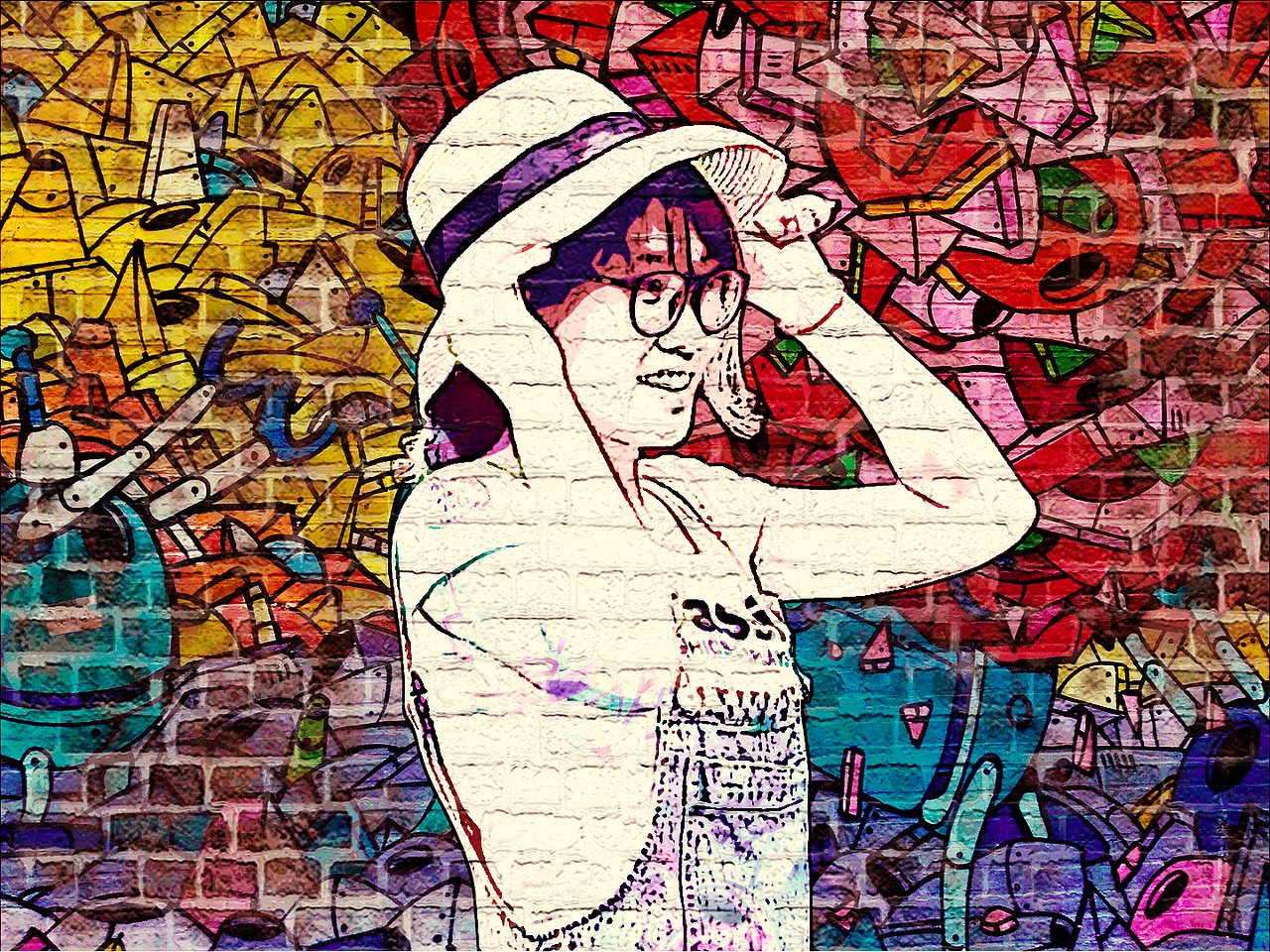 墙壁白色涂鸦（图ZMTM2OTUyMDA4） - 新锐潮流插画 - 站酷设计师Darren丶L原创素材 - 站酷ZCOOL