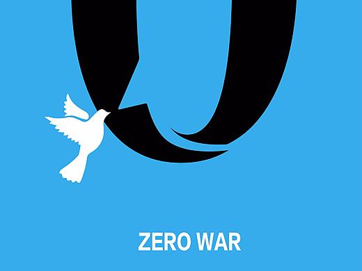 南京国际和平海报双年展优秀奖作品——《零战话语权》