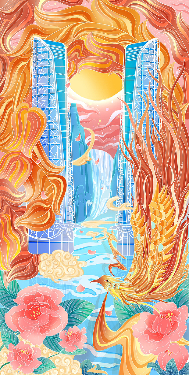 国潮系列插画（图ZMzQ3MTMyNTU2） - 商业插画 - 站酷设计师大西几DAXIJI原创素材 - 站酷ZCOOL
