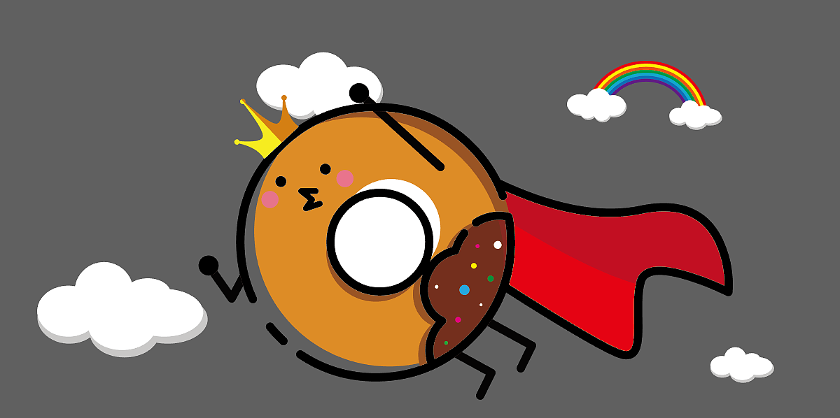 甜甜圈侠（图ZMTMzODM0Nzg0） - 创作习作 - 站酷设计师Gavin家的小宝原创素材 - 站酷ZCOOL