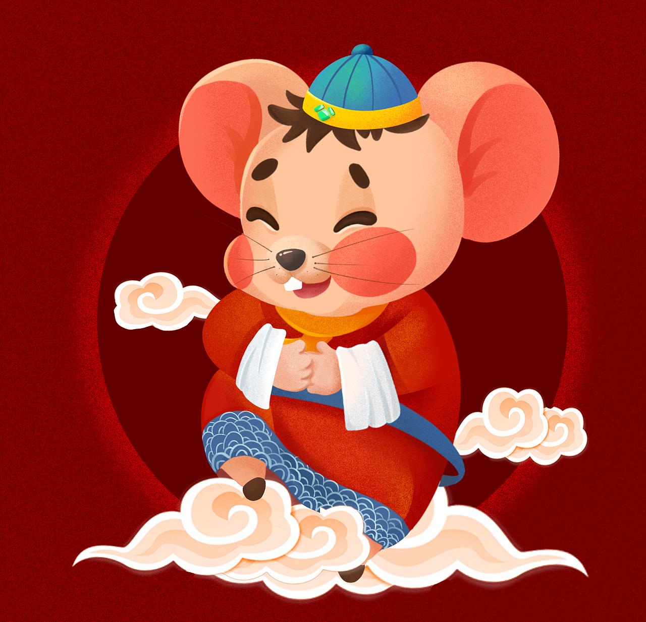 鼠年插画鼠年老鼠ip