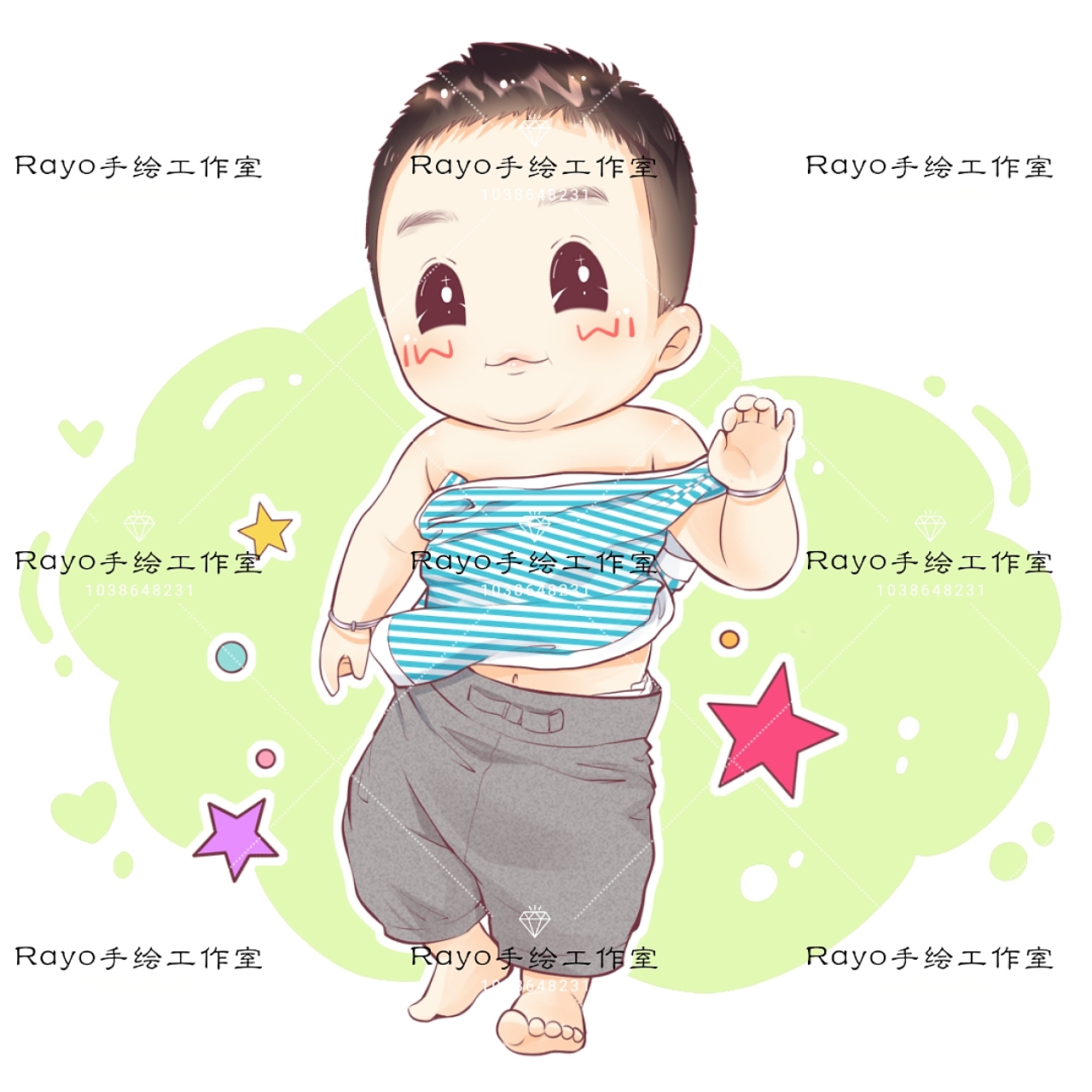 Q版卡通手绘头像（图ZMTEwMDk3MzQw） - 单幅漫画 - 站酷设计师Rayo_Lee原创素材 - 站酷ZCOOL