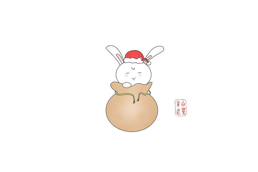 简笔画:结缘兔（图ZMTU0ODcxNDUy） - 儿童插画 - 站酷设计师亥时初原创素材 - 站酷ZCOOL