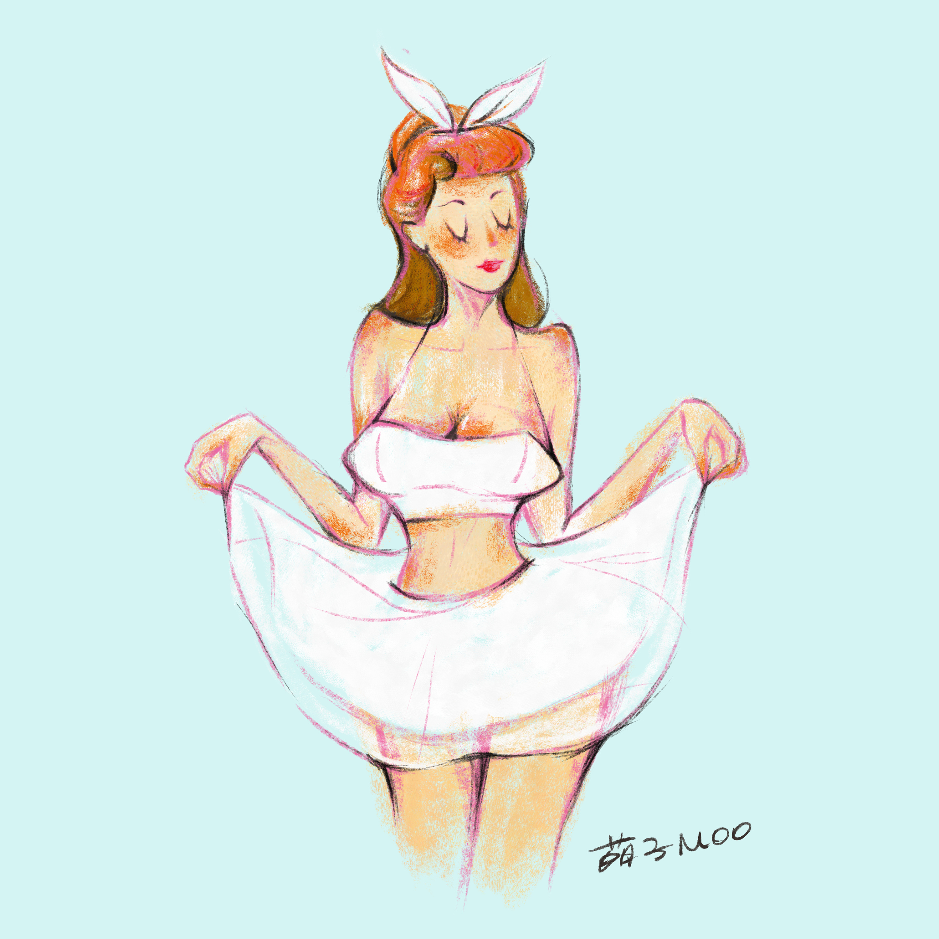 泳装趴 | 蜜汁插画