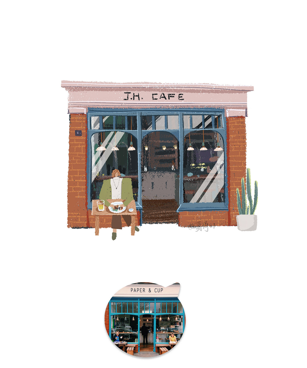 transform丨韩风小店场景设计（图ZMTcyMzUwNjIw） - 商业插画 - 站酷设计师嘉荷illulotus原创素材 - 站酷ZCOOL